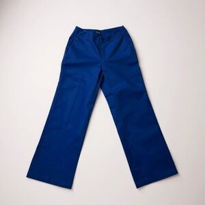 Flamingo Blue Cotton Stretch Twill Wide-Leg Pants – Size L – NWOT
